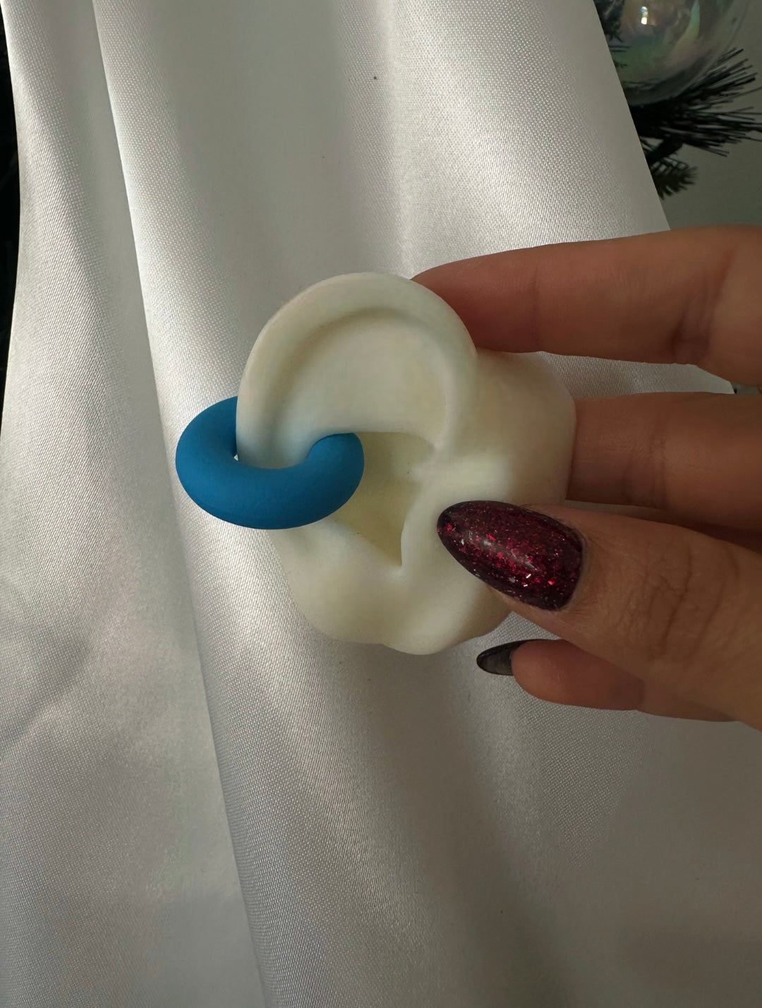 Blue Ear Cuff