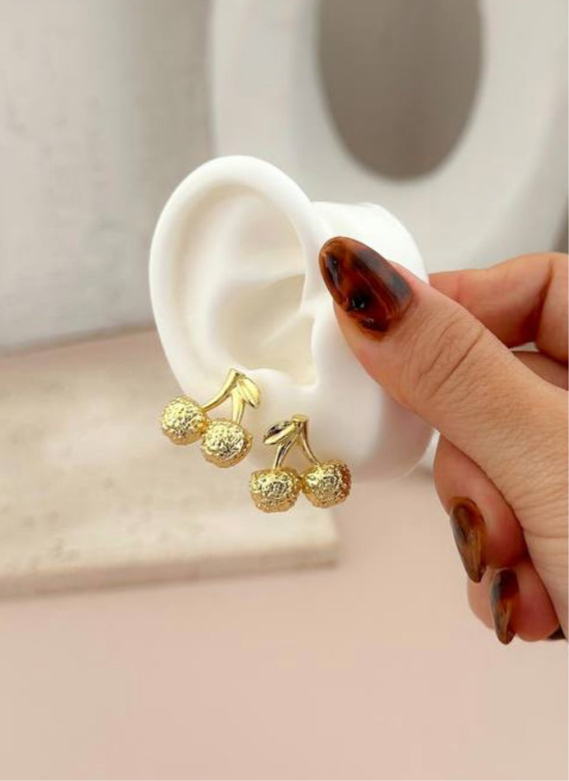Cherry Ear Studs