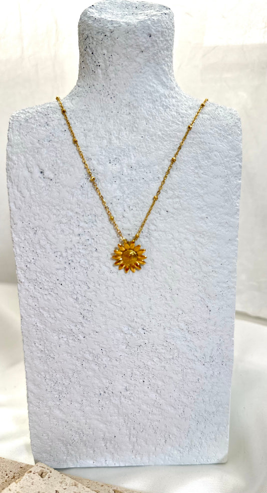 Collar Floreciste En Girasol -Mini Stainless Steel 304