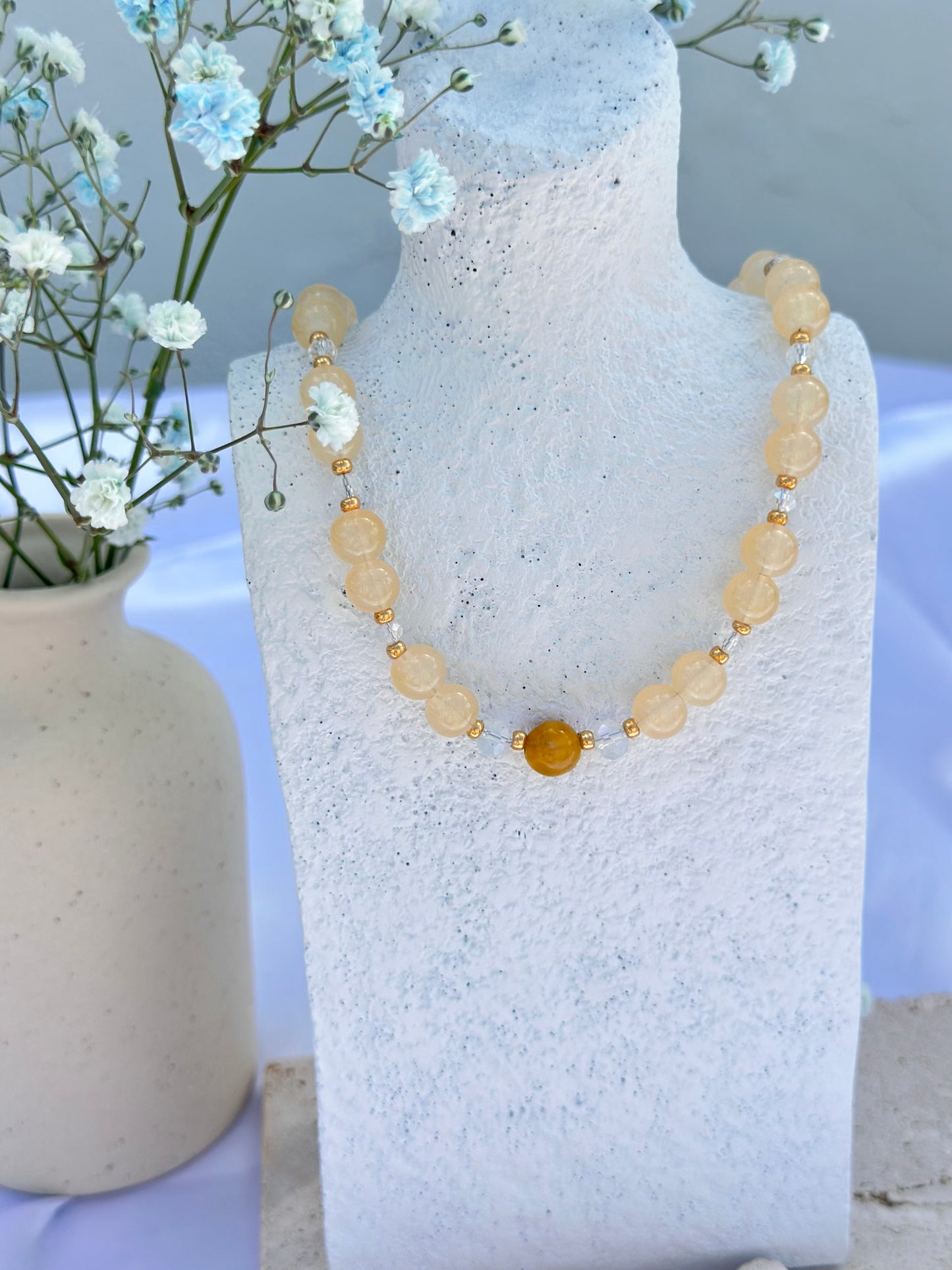 Collar Grano de Mostaza | Collar piedras y cristales