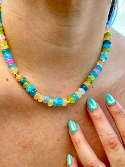 Bundle Coloridas | Collar + Pulsera en Hilo Ajustable