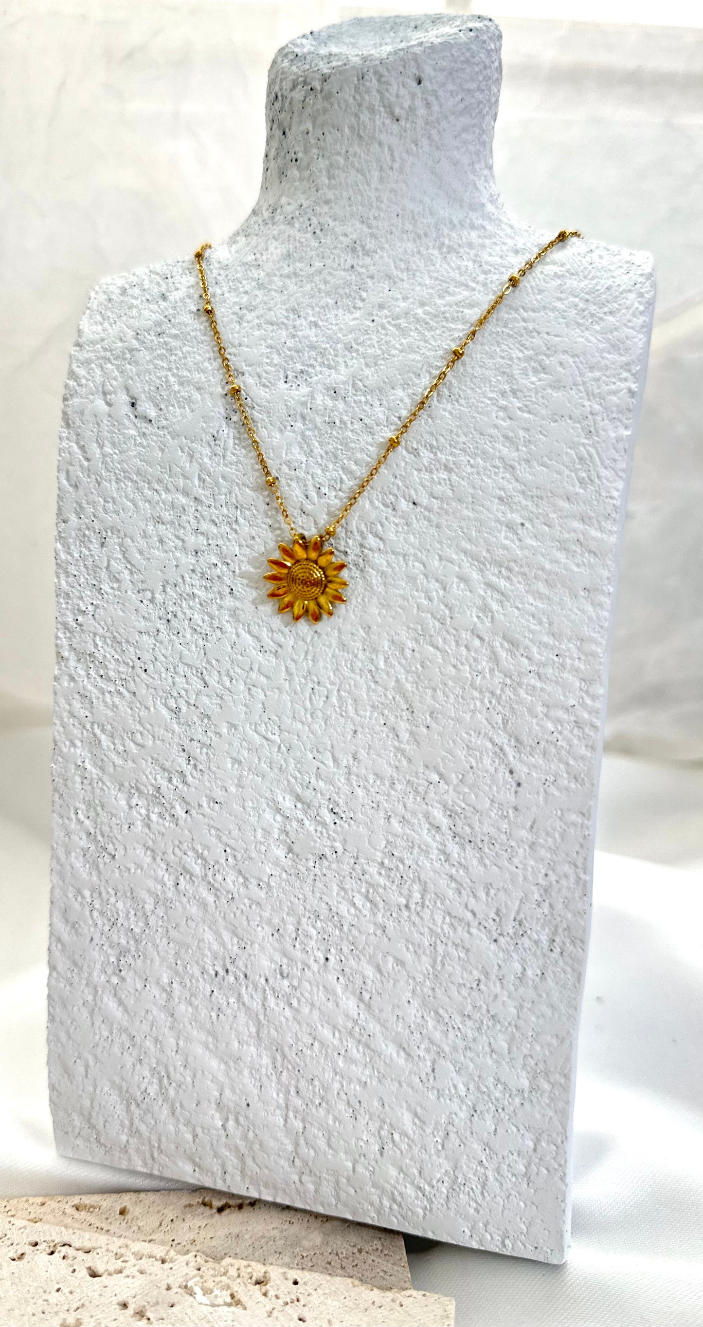 Collar Floreciste En Girasol -Mini Stainless Steel 304