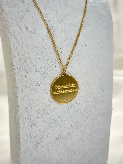 Cadena “Dios también escribe en acero” - Acero Inoxidable 304