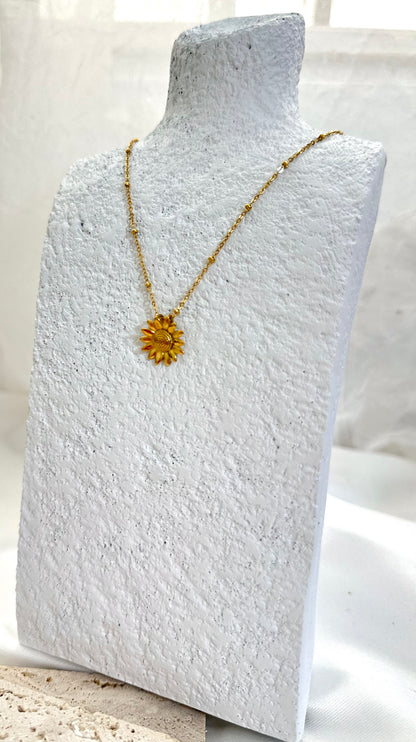 Collar Floreciste En Girasol -Mini Stainless Steel 304