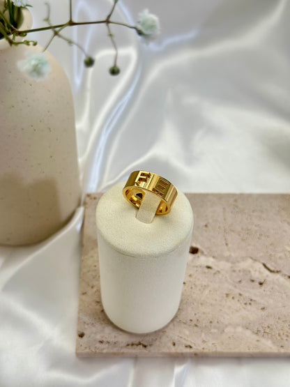 Sortija Fe - Gold Plated