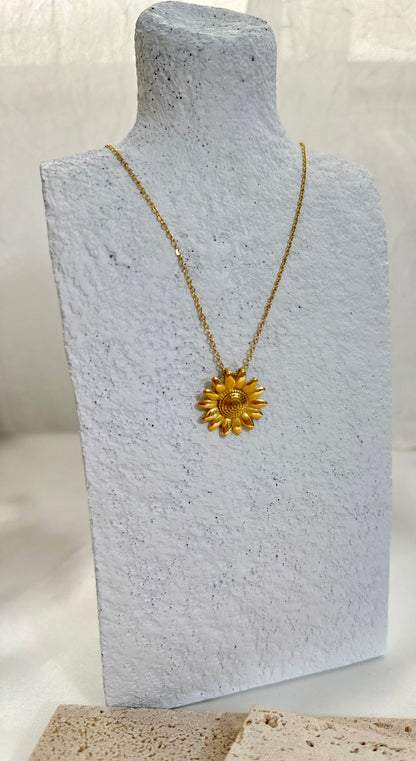 Collar Floreciste en Girasol| Stainless Steel 304