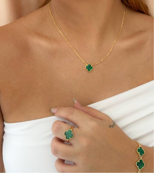 Green Clover Necklace