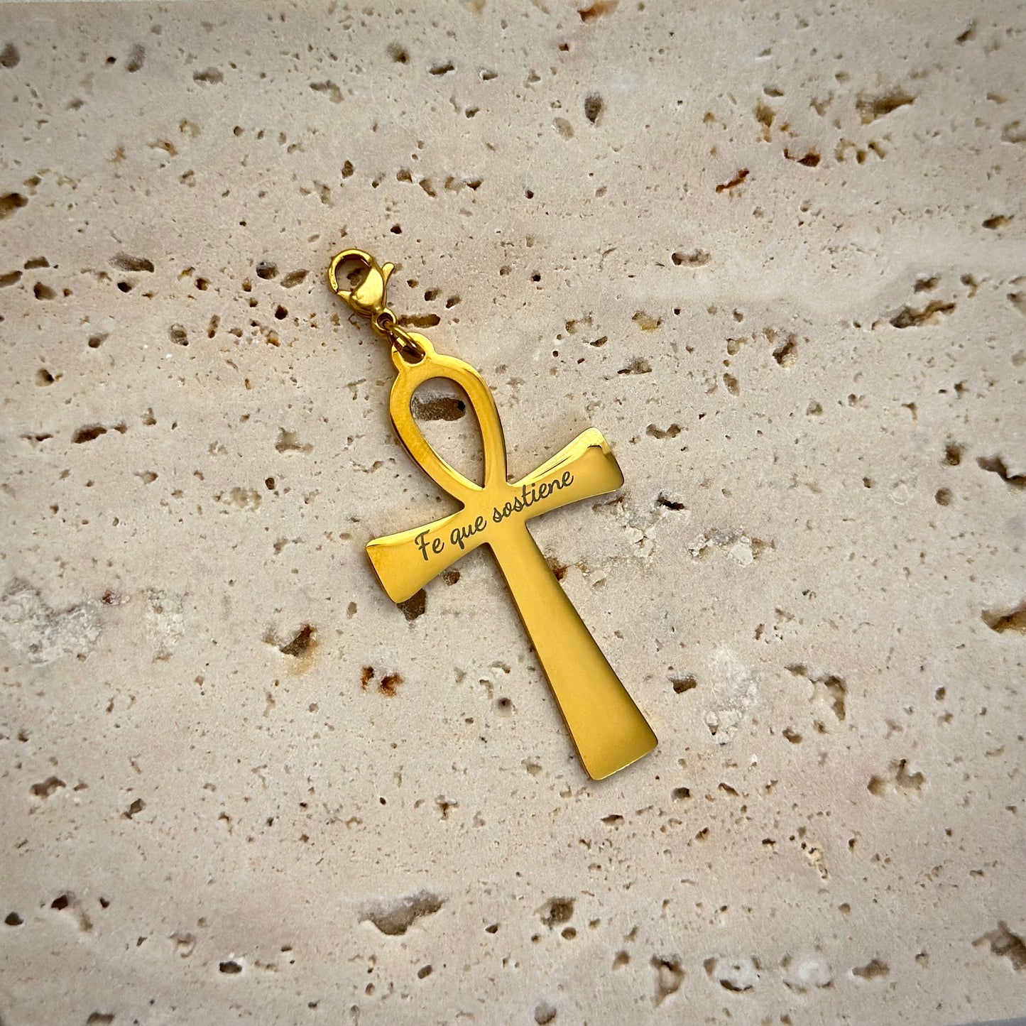 Fe que sostiene- Charm Stainless Steel