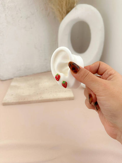 Strawberry Ear Studs