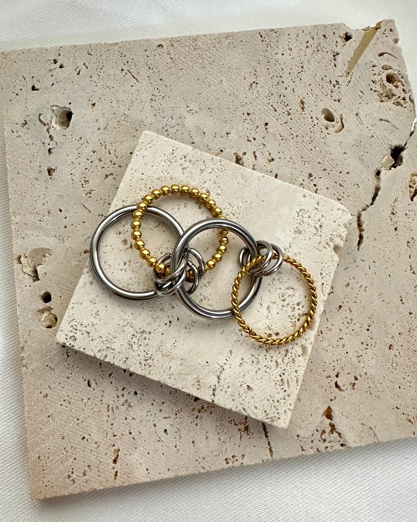 Anillo Transformada – Dos tonos Stainless Steel