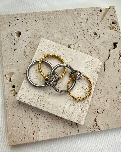 Anillo Transformada – Dos tonos Stainless Steel