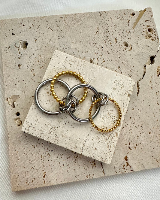 Anillo Transformada – Dos tonos Stainless Steel