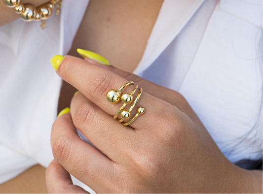 Gold Bali Ring