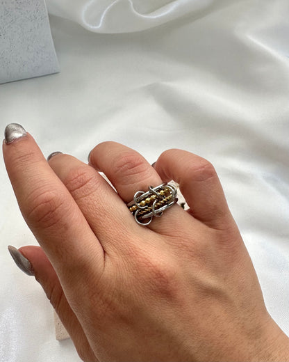 Anillo Transformada – Dos tonos Stainless Steel